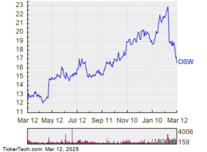 OneSpaWorld Holdings Enters Oversold Territory (OSW)